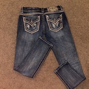 Miss Me Dark Blue Skinny Jeans